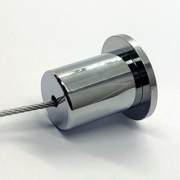 Brass Chrome Ceiling Coupler Attachment Steel Wire Rope Ceiling Connector