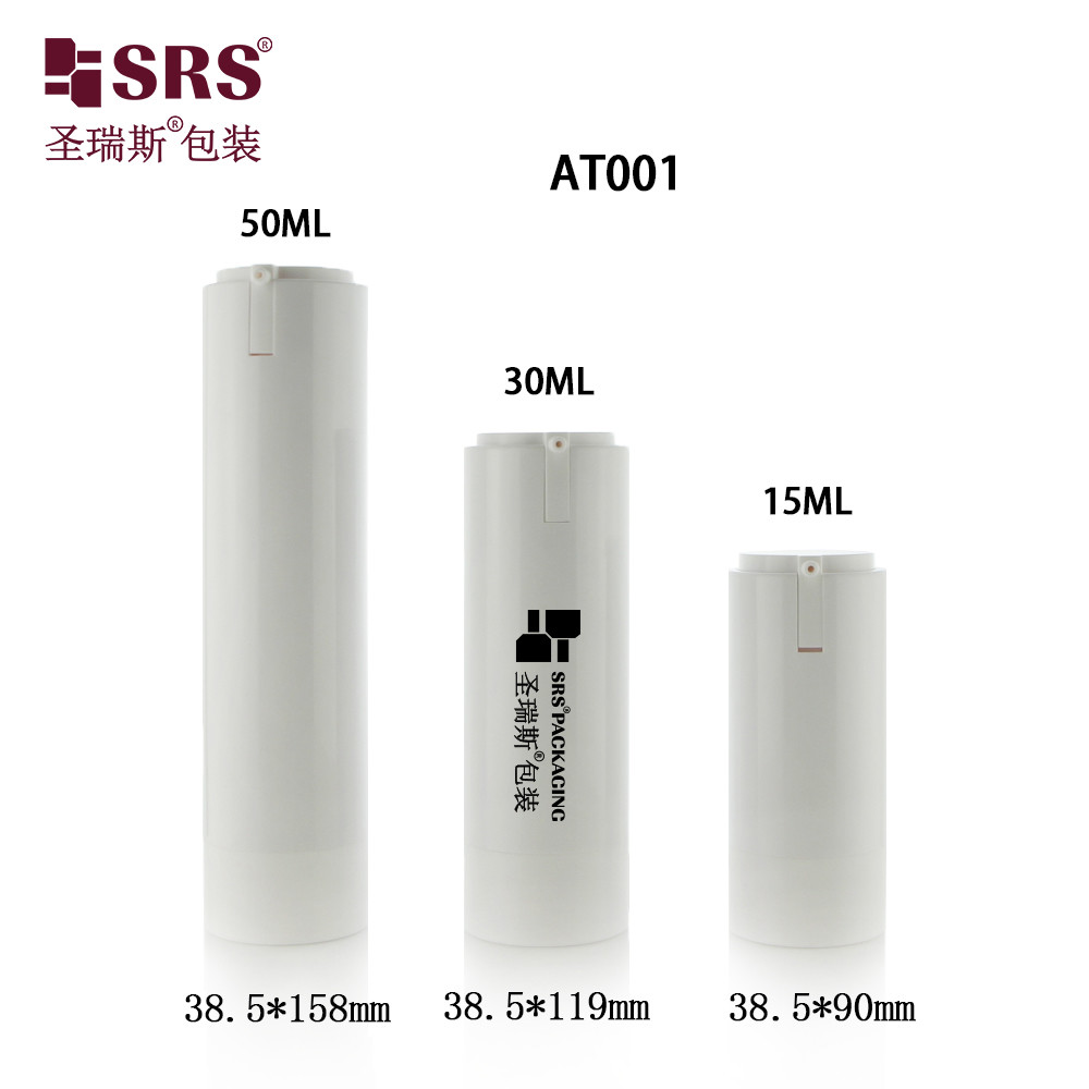 30ml 50ml Empty Cosmetic Lotion Serum Customization Replaceable Airless Pump Bottle 15ml