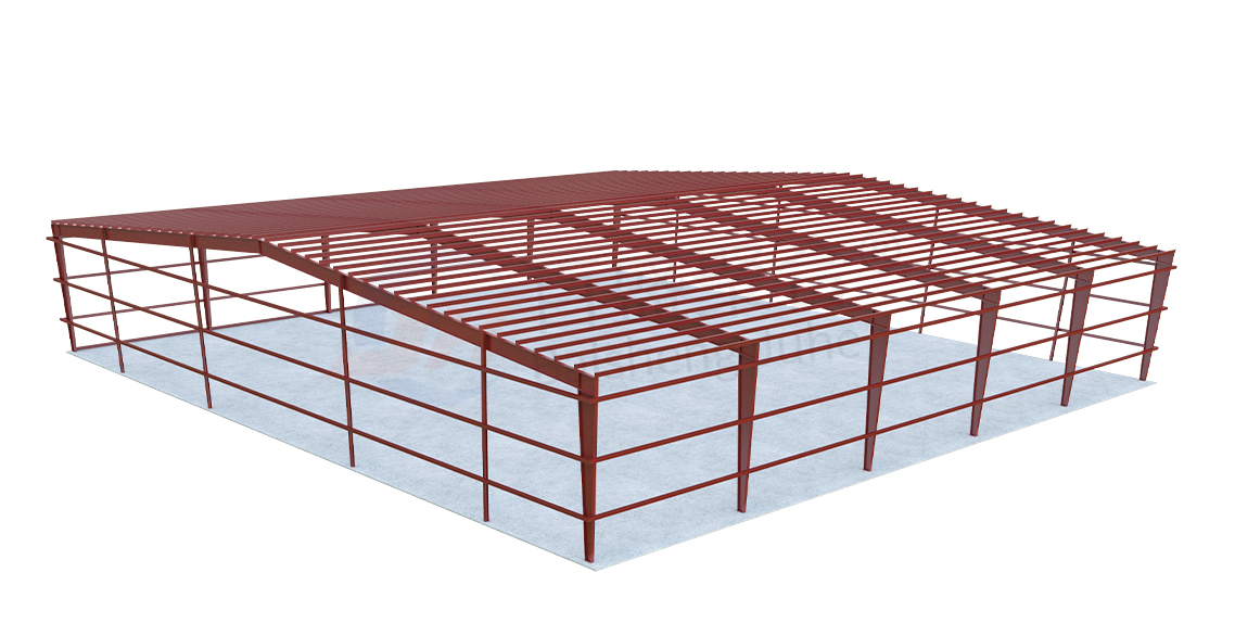 Workshop Warehouse Prefabricated Steel Building House Frame Steel Structure with Crane