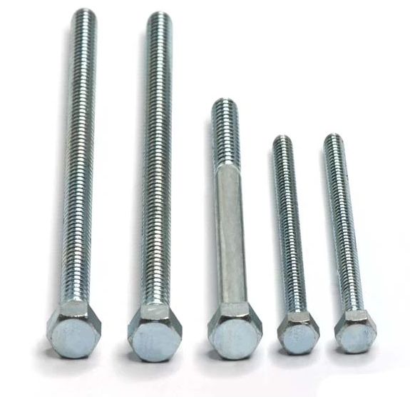 Galvanized Metal Nuts And Bolts Din931 4.8-8.8 Grade Stainless Steel Carriage Bolts