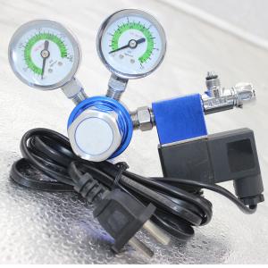 China W21.8 G5/8 Thread Aquariums co2 regulator with solenoid valve 3500PSI output Pressure wholesale