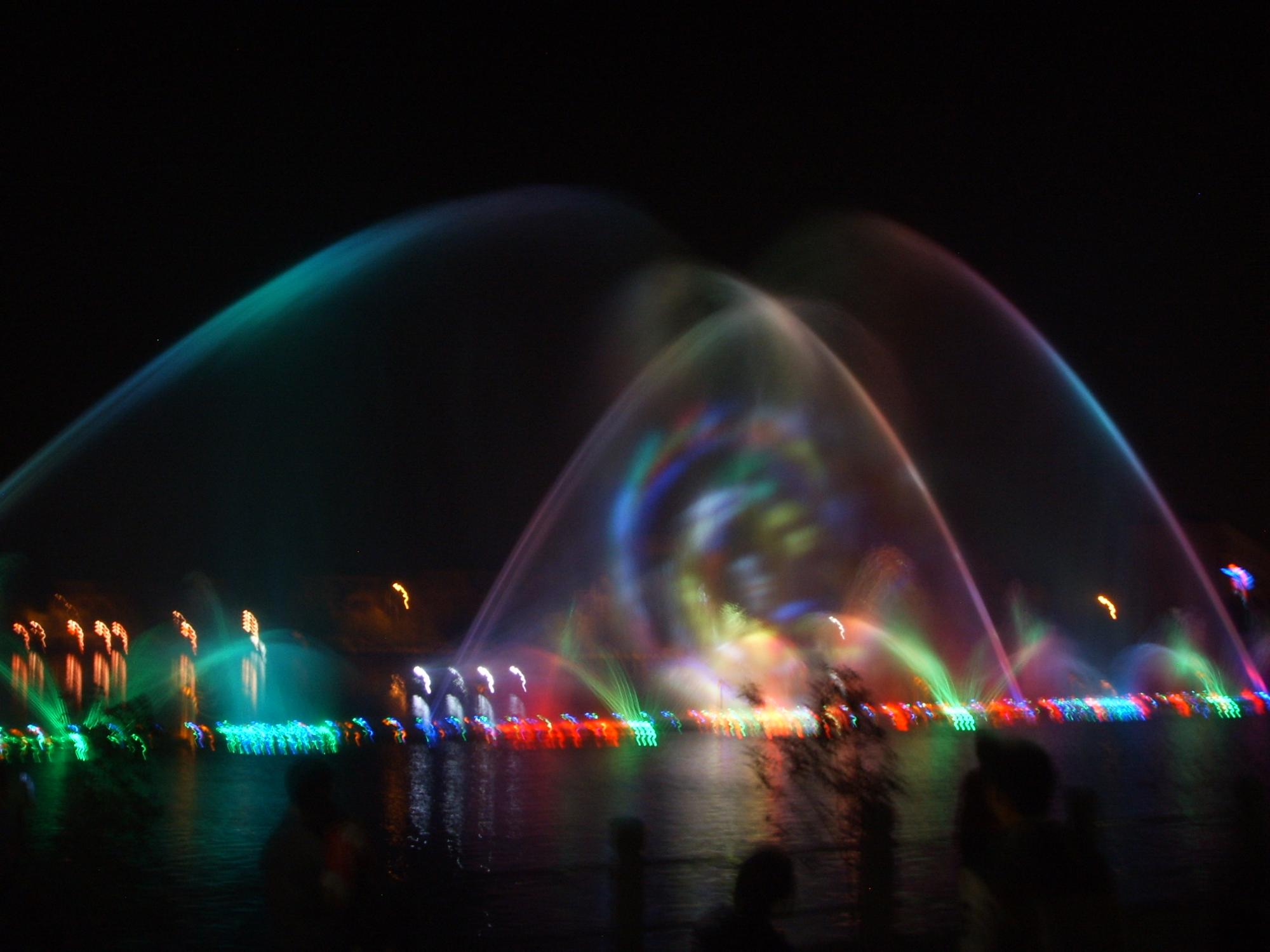 DMX Control Modern Floating Fountain With Computer Programmer