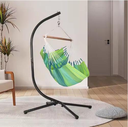 Quality Home Furniture Hammock Swing Chair With Iron Tube Cotton Fabric for sale
