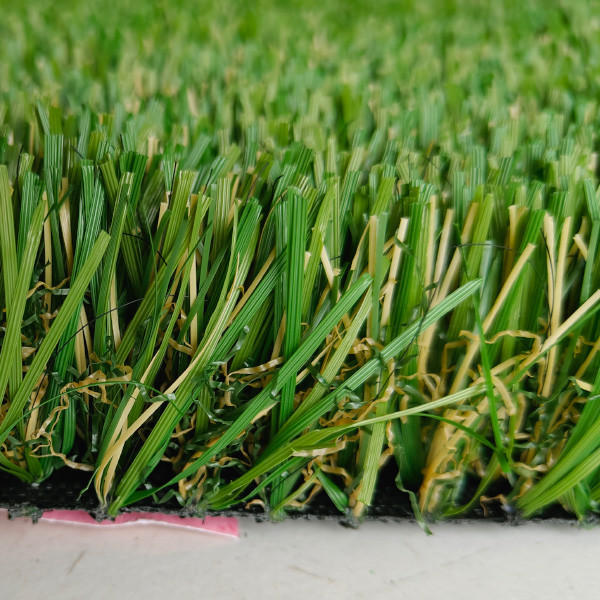 Three Types Of Grass Shapes Mixed 38mm Outdoor Green Artificial Grass With Low Maintenance and excellent texture
