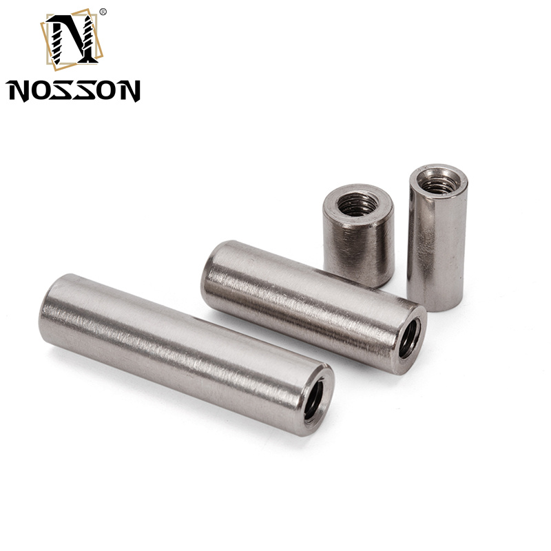 M3 M4 M5 M6 M8 M10 Black Oxide Finish Female Thread Straight Fitting Long Hex Sleeve Coupling Nut in 304 Stainless Steel