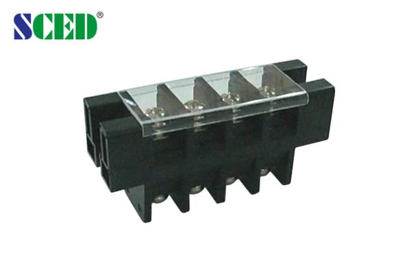 Quality 180A 21mm Perforation Feed Through Terminal Block With Plastic Cover for sale
