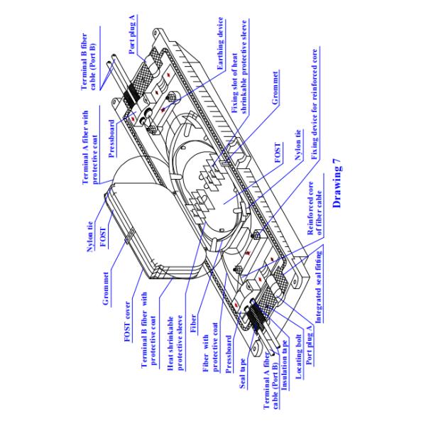 288 Cores Dome Heat Shrinkable Seal Fiber Optic Splice Closure FOSC Designed for Optimal Performance and Efficiency