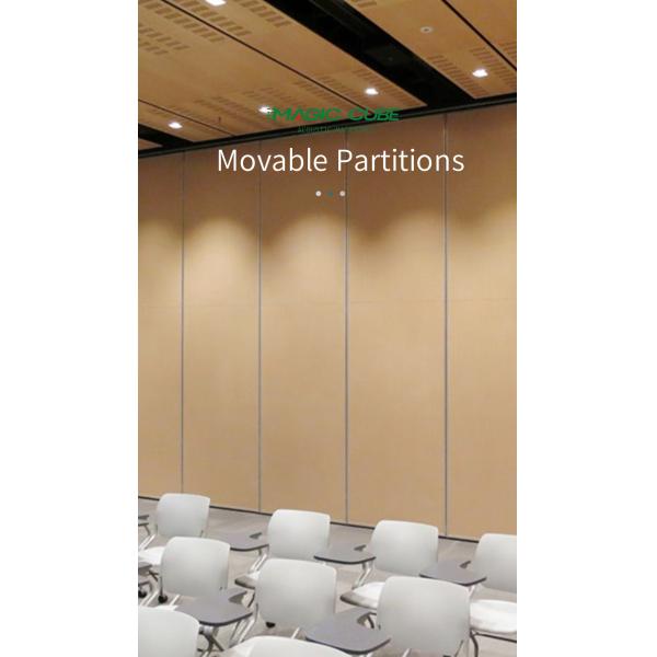 Hotel Room Soundproof Movable Partition Wall 1200mm Width Easy To Operate