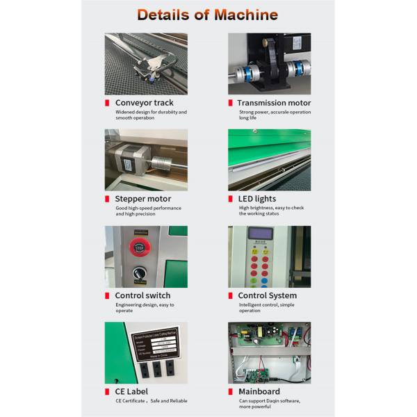 Daqin CO2 Mobile Tempered Glass Cutting Machine 80W