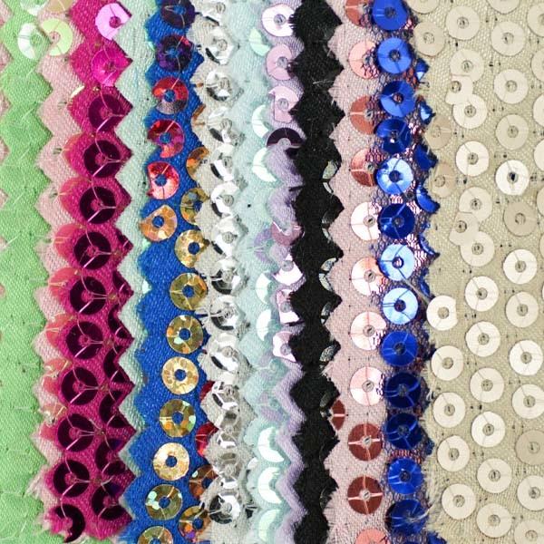Quality Polyester Based Reversible Sequin Fabric Anti Static Quick Dry for sale