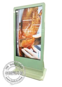 China 65inch Touch Computer Kiosk Wifi Digital Signage Floor Standing Touch Monitor with in, Media Player Box Inbuilt wholesale