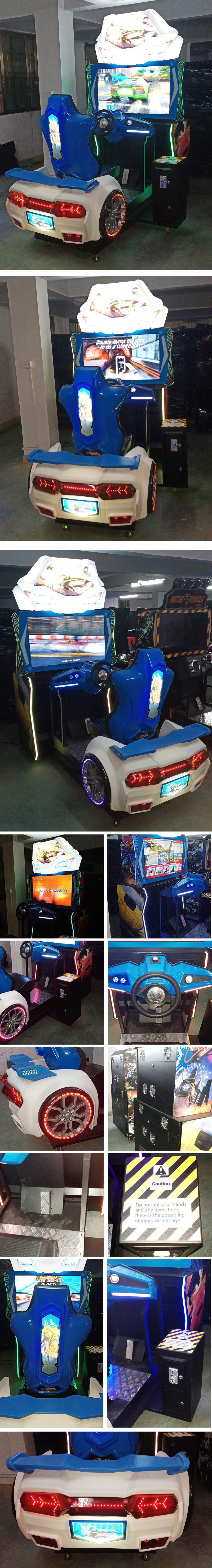 42LCD Dynamic Car Racing Game Machine Super Cars Arcade Game Humanity Design