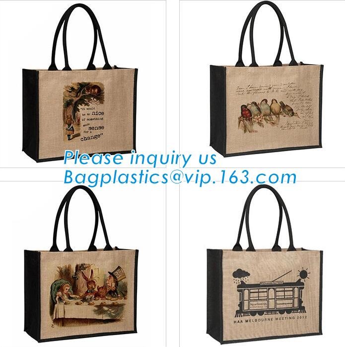 JUTE STORAGE BASKET WITH COTTON ROPE HANDLES,Burlap fabric jute toy storage basket for home storage organization bagease