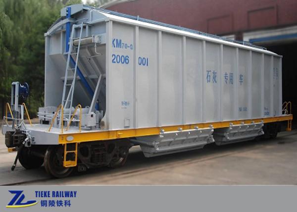 Quality AAR Limestone Railway Hopper Wagons Removable Roof 70t Load for sale