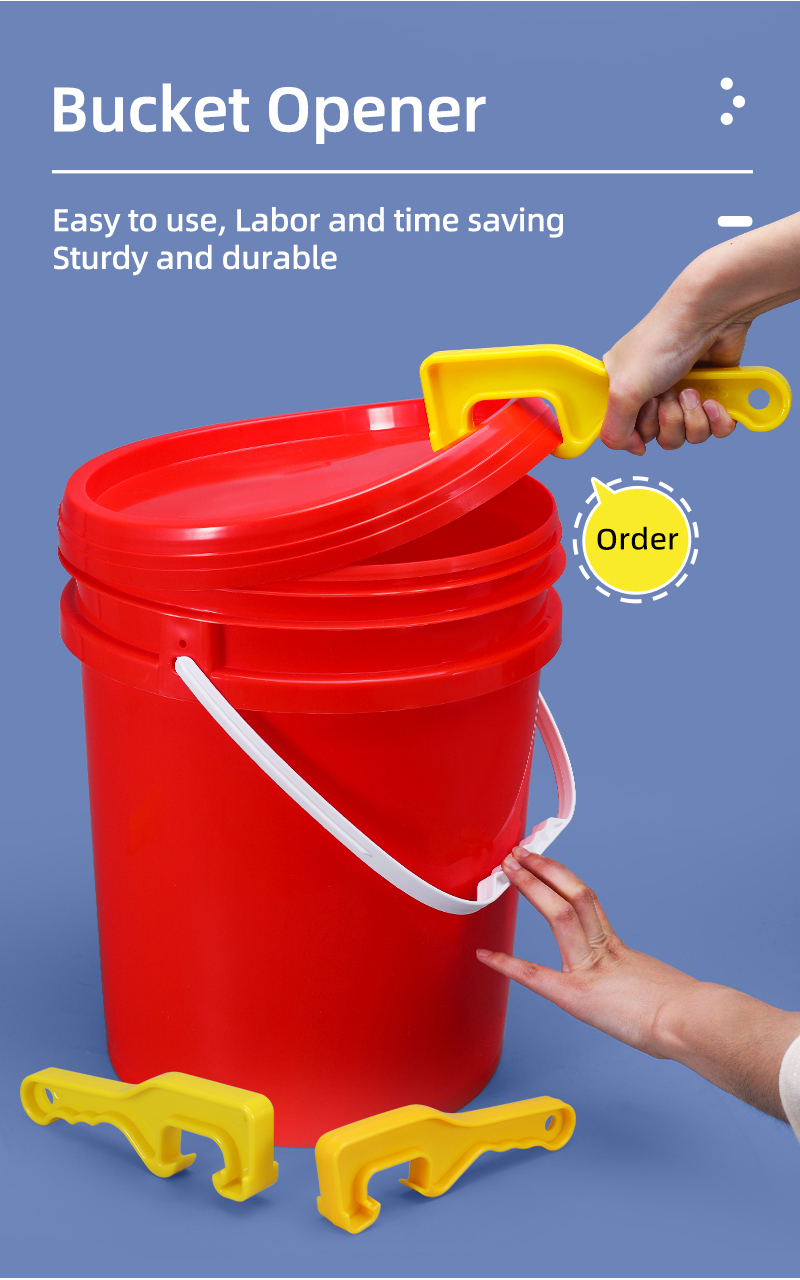 1L 20L Plastic Bucket With Handle And Lids Transparent and Multi-functional for Paint