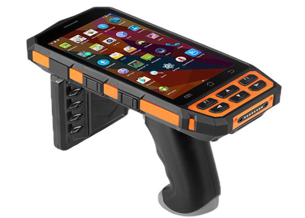 Quality 5" Portable POS Terminal Barcode Scanner UHF RFID Android PDA Data Collection for sale