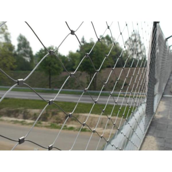 Stainless Steel Cable Mesh For Architectural Construction Building Facade Safety