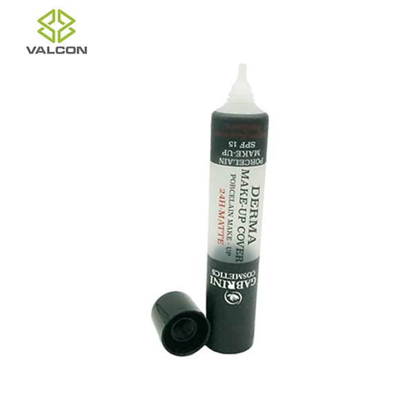 Needle Nose Empty Cosmetic Tubes , Makeup Plastic Tube Packaging Screw Cap