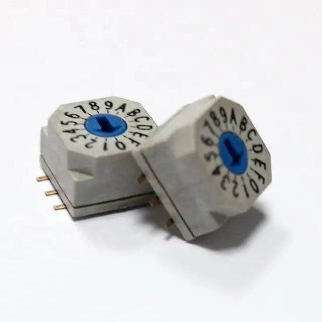 Mini 10X10mm SMD Rotary Switch PEC-16S Positions BCD Digital Multi Gear