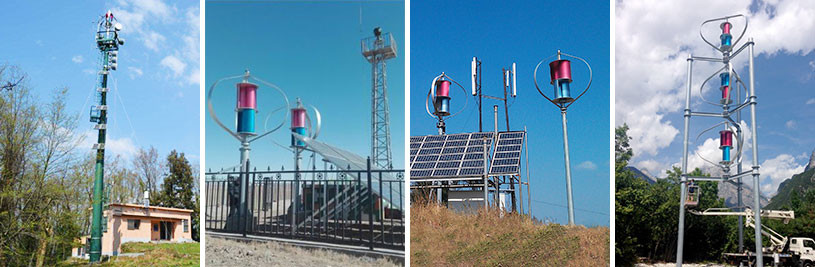 1500W 96V Vertical wind turbine case application