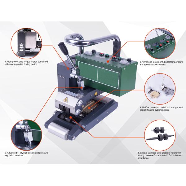 220V 50HZ Automatic HDPE Hot Wedge Welding Machine For Geomembrane Liners