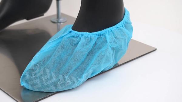 Quality Disposable Anti Slip Shoe Covers PP Single Layer Elastic Opening for sale