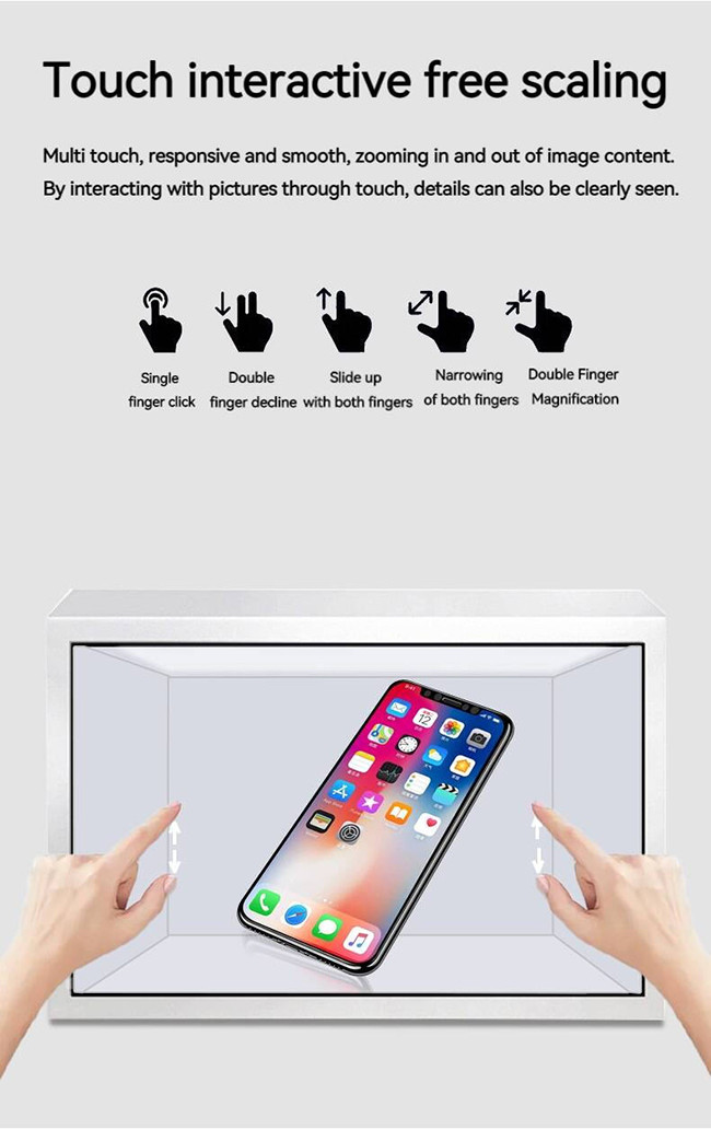 10 Point Touch Clear LCD Display Infrared Transparent LCD Display For Retail
