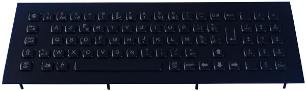 Quality Ruggedized Black Metal Keyboard Integrated With Numeric Keypad for sale