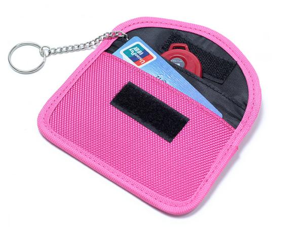 Quality Horizontal Car Mobile Phone Fabric Rfid Blocking Key Pouch for sale
