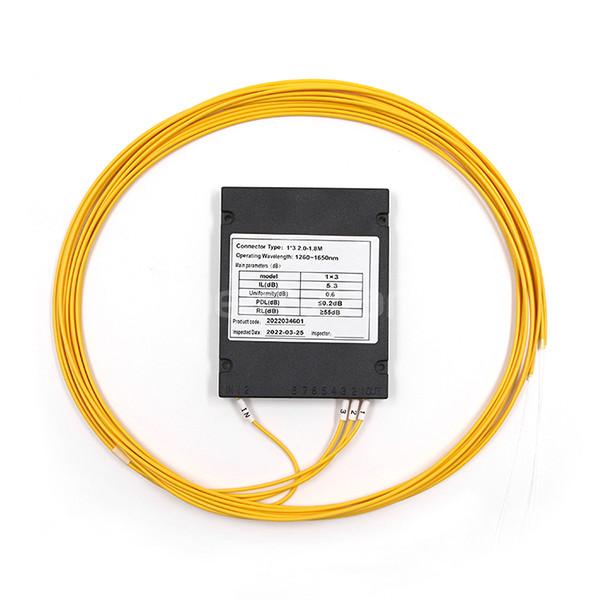 Quality 1x3 Fiber Optic Splitter Single Mode Without Fiber Connectors for sale