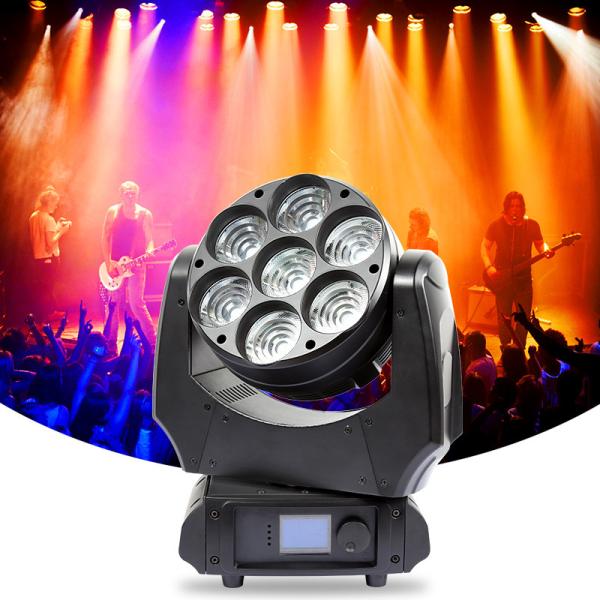 Quality Bar Bee Eye 7x40W Beam RGBW Light Professional DMX Led Moving Head Stage Beam Lights for sale