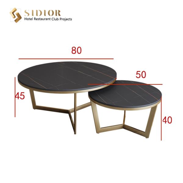 High Quality Coffee Table, Corner Table, Center Table, Tea Table, Man Made Marble Top, Stainless Steel Base