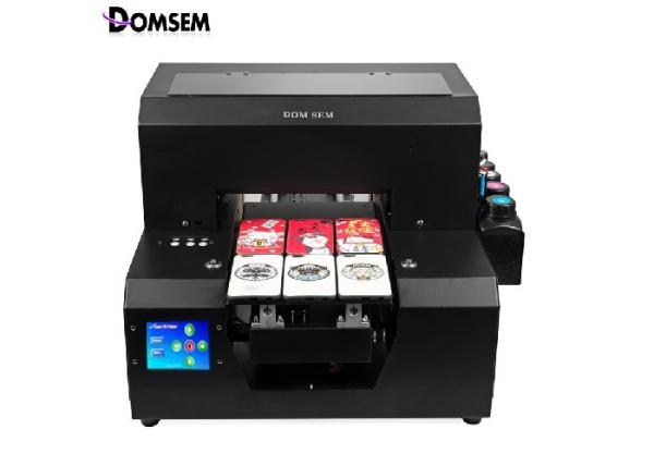Quality Multi - Functional A4 UV Flatbed Printer / Glass Printing Equipment Instant Drying for sale