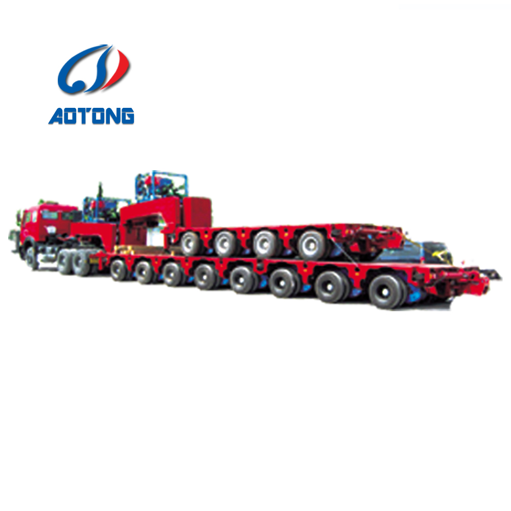 Semi-Trailer Hydraulic Axis Steerable Cast Semi Trailer for Multi Axles Bridge Girder Transport