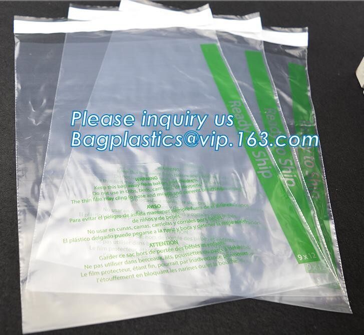 cornstarch made biodegradable and compostable courier mailing plastic shipping packaging bag with custom logo CLOTH PACK