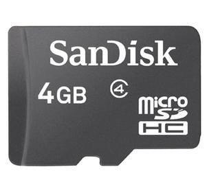 Quality SanDisk microSD card,  TF 4GB class4,mobile phone memory card for sale