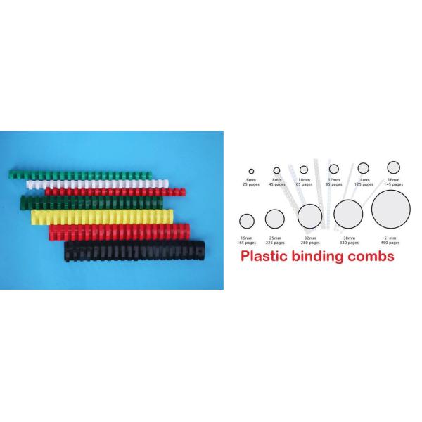 PVC 21 Rings 250mic Plastic Comb Binding For notebook