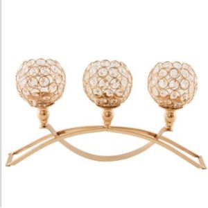 Decorative Corrosion Resistant H350mm Metal Candle Holders