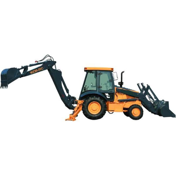 Wheeled Hydraulic Backhoe for Compact Tractor 7400 Kg Operating Weight