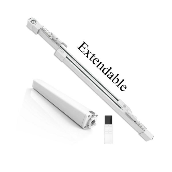Quality Ceiling Extendable Curtain Track Remote Control Curtain Tracking System for sale
