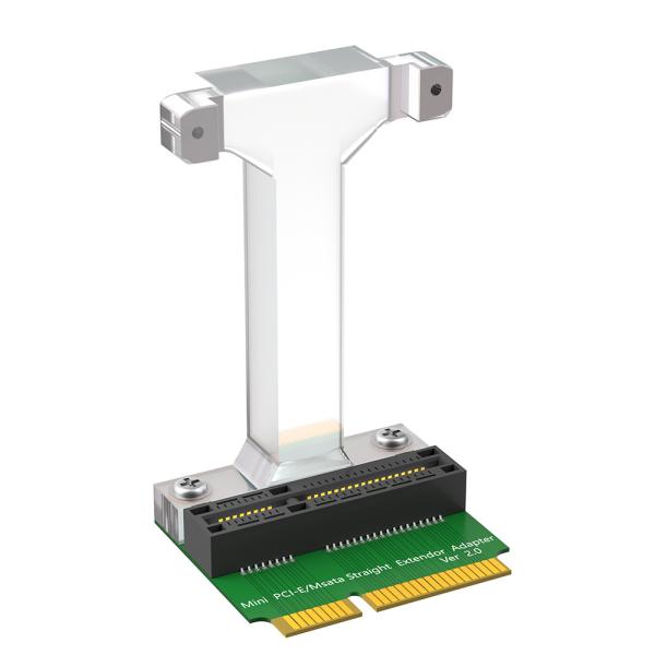 Quality Mini PCI-E/mSATA Adapter (Vertical installation) for 3G/4G, WWAN LTE ,GPS and MSATA card. for sale
