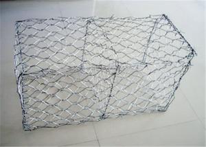 China Hexagonal 2m Galvanized Gabion Boxes Wire Mesh Baskets Walls Hot Dipped on sale