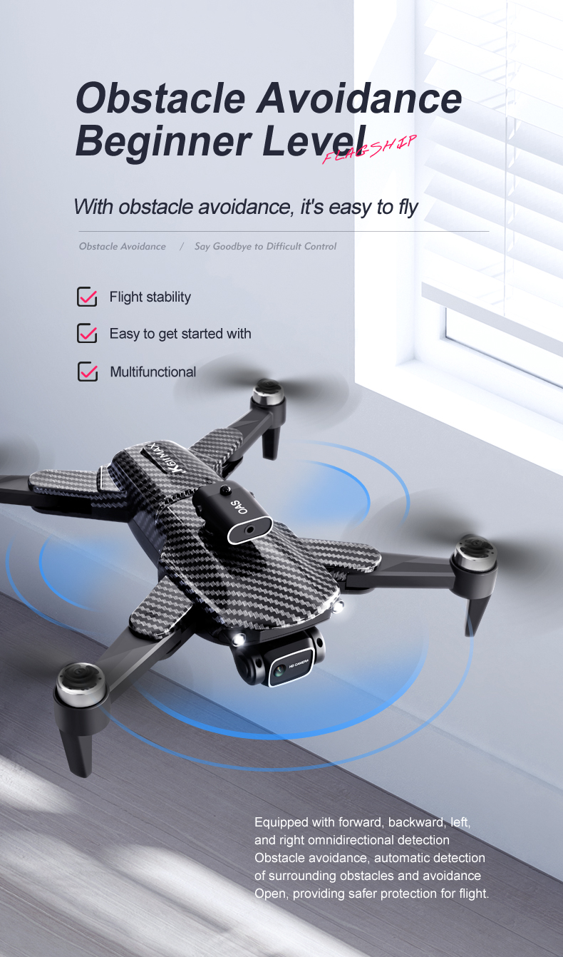 K611 Max 4k Dual Camera Drone Wide Angle Obstacle Avoidance Battery Type lipo battery Optical Flow Hovering Fpv Drone