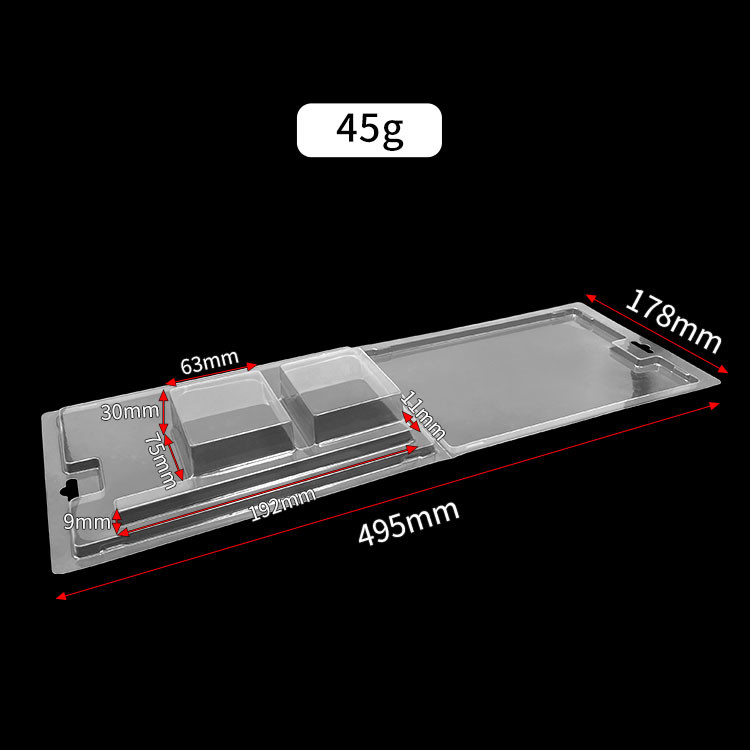 Custom Clear Blister Transparent Food Packaging Blister Box Candy Clamshell Blister With Paper Card