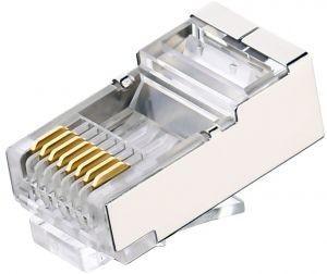 White Cat6 Ftp 8p8c Rj45 Modular Plug ABS/PC Material For Audio Video RJ45