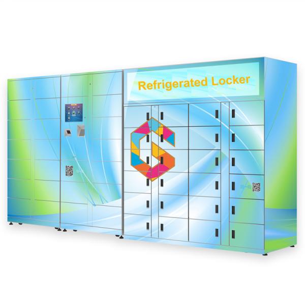 Quality Cold Food Delivery Refrigerated Electronic Locker With Remote Control 240V for sale