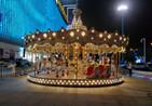 Quality Outdoor Plaza Park Merry Go Round Carousel Romantic Rotating 4.35M Height for sale