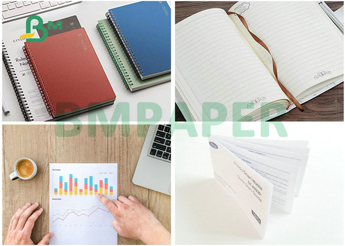 50GSM 60GSM White Woodfree Uncoated Paper Roll For Writing Pads Inner Pages