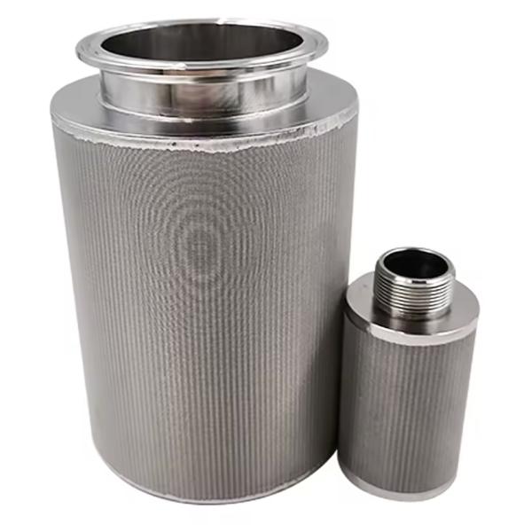 New Condition 10 Micron Sintered Wire Mesh Filter Element Stainless Steel Cartridge Filter with Alloy Sintered Wire Mesh Tube