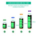 New Version 2 in 1 Combo M.2(NGFF) NVME PCI-E SSD to U.2 SFF-8639 ＆M.2( NGFF)